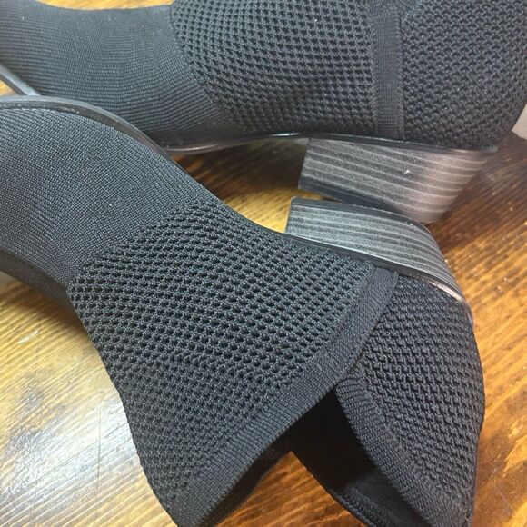 Espirt Black Ankle Boots Size 9.5 - Picture 6 of 9